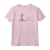 Khao Manee Cat Heartbeat ECG Love - Maglia con Maniche Raglan per Amanti dei Gatti Khao Manee - Regalo Unico per Gatti Thai