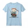 Samurai Khao Manee Gatto Giapponese Kawaii Ninja - Maglietta con Design Unico e Cultura Giapponese - Ideale per Appassionati di Gatti