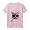 Donna Khao Manee Cat 4th Luglio America USA Bandiera Maglietta con Collo a V - Ideale per Regalo Proprietari di Gatti Khao Manee