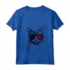 Donna Khao Manee Cat 4th Luglio America USA Bandiera Maglietta con Collo a V - Ideale per Regalo Proprietari di Gatti Khao Manee