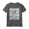 Khao Manee Cats Are Freaking Awesome Maglietta - Unique Gift for Khao Manee Cat Lovers - Fun Birthday Present
