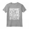 Khao Manee Cats Are Freaking Awesome Maglietta - Unique Gift for Khao Manee Cat Lovers - Fun Birthday Present