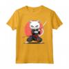 Khao Manee - Gatto Giapponese Samurai Kawaii, Gatto Ninja Maglietta - Design Unico per Appassionati di Gatti e Cultura Giapponese