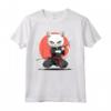 Khao Manee - Gatto Giapponese Samurai Kawaii, Gatto Ninja Maglietta - Design Unico per Appassionati di Gatti e Cultura Giapponese