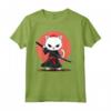 Samurai Khao Manee Gatto giapponese Kawaii Ninja Cat Maglietta - Design Unico con Stile Samurai e Gatti Kawaii per Appassionati della Cultura Giapponese