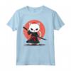 Samurai Khao Manee Gatto giapponese Kawaii Ninja Cat Maglietta - Design Unico con Stile Samurai e Gatti Kawaii per Appassionati della Cultura Giapponese