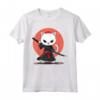 Samurai Khao Manee Gatto giapponese Kawaii Ninja Cat Maglietta - Design Unico con Stile Samurai e Gatti Kawaii per Appassionati della Cultura Giapponese