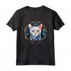 Khao Manee - Maglietta in Vetro Colorato con Design Gatto - Unico Capolavoro Artistico per Amanti dei Gatti