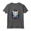 Khao Manee - Maglietta in Vetro Colorato con Design Gatto - Unico Capolavoro Artistico per Amanti dei Gatti