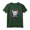 Khao Manee - Maglietta in Vetro Colorato con Design Gatto - Unico Capolavoro Artistico per Amanti dei Gatti
