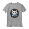Khao Manee - Maglietta in Vetro Colorato con Design Gatto - Unico Capolavoro Artistico per Amanti dei Gatti