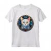 Khao Manee - Maglietta in Vetro Colorato con Design Gatto - Unico Capolavoro Artistico per Amanti dei Gatti