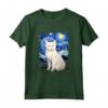 Khao Manee - Dipinto con Gatto Stellato, Motivo: Mamma e Papà Maglietta - Regalo Carino per Amanti dei Gatti - Ideale per Natale, Ringraziamento o Compleanno