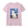 Khao Manee - Dipinto con Gatto Stellato, Motivo: Mamma e Papà Maglietta - Regalo Carino per Amanti dei Gatti - Ideale per Natale, Ringraziamento o Compleanno