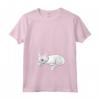 Donna Sogno Di Sonno - Luce Snooze - Khao Manee Gatto - Maglietta Confortevole per Dormire o Rilassarsi