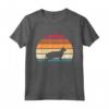 Retro Vintage Sunset Kitten Feline Pet Khao Manee Cat Maglietta - Unique Cat Lover Apparel for Pet Owners