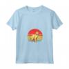 Gatto Khao Manee Sunset Retro Vintage - Maglietta Mamma Papà Bambini - Regalo Compleanno Natale San Valentino