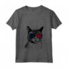 Donna Khao Manee Cat 4th Luglio America USA Bandiera Maglietta con Collo a V - Regalo per Proprietari di Gatti - Ideale per Natale o Compleanni