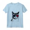 Donna Khao Manee Cat 4th Luglio America USA Bandiera Maglietta con Collo a V - Regalo per Proprietari di Gatti - Ideale per Natale o Compleanni