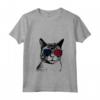Donna Khao Manee Cat 4th Luglio America USA Bandiera Maglietta con Collo a V - Regalo per Proprietari di Gatti - Ideale per Natale o Compleanni