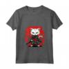 Donna Gatto Giapponese Ninja Kawaii Khao Manee Cat Samurai Maglietta con Collo a V - Stile Unico e Originale - Acquista Online Maglietta Donna Gatto