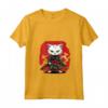Donna Gatto Giapponese Ninja Kawaii Khao Manee Cat Samurai Maglietta con Collo a V - Stile Unico e Originale - Acquista Online Maglietta Donna Gatto