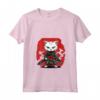 Donna Gatto Giapponese Ninja Kawaii Khao Manee Cat Samurai Maglietta con Collo a V - Stile Unico e Originale - Acquista Online Maglietta Donna Gatto