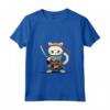 Donna Samurai Khao Manee Gatto Giapponese Kawaii Ninja Cat Maglietta con Collo a V - Design Vivido e Intricato per Appassionati di Gatti e Ninja
