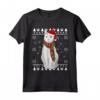 Khao Manee - Cappello da Babbo Natale con Gatto Maglietta per Amanti dei Gatti - Regalo Divertente per Natale