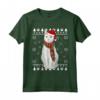 Khao Manee - Cappello da Babbo Natale con Gatto Maglietta per Amanti dei Gatti - Regalo Divertente per Natale