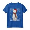 Khao Manee - Cappello da Babbo Natale con Gatto Maglietta per Amanti dei Gatti - Regalo Divertente per Natale
