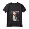 Donna Khao Manee - Cappello da Babbo Natale con Gatto Maglietta con Collo a V - Regalo per Amanti dei Gatti a Natale