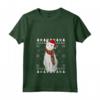 Donna Khao Manee - Cappello da Babbo Natale con Gatto Maglietta con Collo a V - Regalo per Amanti dei Gatti a Natale
