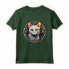 Khao Manee - Piombo in Vetro Colorato, Maglietta con Design Artistico Gatto - Ideale come Regalo per Amanti dei Gatti