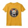 Khao Manee - Piombo in Vetro Colorato, Maglietta con Design Artistico Gatto - Ideale come Regalo per Amanti dei Gatti