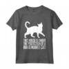 This House is Under the Protection of a Khao Manee Cat - Maglietta divertente per amanti dei gatti Khao Manee - Regalo perfetto per compleanni e non solo