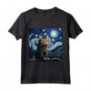 Khao Manee - Gatto Starry Night - Maglietta per Amanti dei Gatti Khao Manee - Ideale per Compleanni