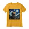 Khao Manee - Gatto Starry Night - Maglietta per Amanti dei Gatti Khao Manee - Ideale per Compleanni
