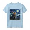 Khao Manee - Gatto Starry Night - Maglietta per Amanti dei Gatti Khao Manee - Ideale per Compleanni