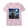 Khao Manee - Gatto Starry Night - Maglietta per Amanti dei Gatti Khao Manee - Ideale per Compleanni