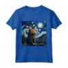 Khao Manee - Gatto Starry Night - Maglietta per Amanti dei Gatti Khao Manee - Ideale per Compleanni