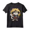 Gatto giapponese Ninja Kawaii Khao Manee Cat Samurai Maglietta - Design Unico per Appassionati di Gatti e Cultura Giapponese