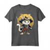 Gatto giapponese Ninja Kawaii Khao Manee Cat Samurai Maglietta - Design Unico per Appassionati di Gatti e Cultura Giapponese