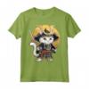 Gatto giapponese Ninja Kawaii Khao Manee Cat Samurai Maglietta - Design Unico per Appassionati di Gatti e Cultura Giapponese