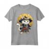 Gatto giapponese Ninja Kawaii Khao Manee Cat Samurai Maglietta - Design Unico per Appassionati di Gatti e Cultura Giapponese