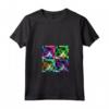 Donna Khao Manee Cat Pop Art - Maglietta Colorata con Design Illustrazione Animale - Ideale come Regalo per Amanti dei Gatti