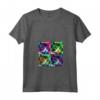 Donna Khao Manee Cat Pop Art - Maglietta Colorata con Design Illustrazione Animale - Ideale come Regalo per Amanti dei Gatti