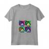 Donna Khao Manee Cat Pop Art - Maglietta Colorata con Design Illustrazione Animale - Ideale come Regalo per Amanti dei Gatti