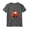 Donna Samurai Khao Manee Gatto giapponese Kawaii Ninja Cat Maglietta con Collo a V - Moda Giapponese Unica per Appassionati di Gatti