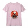 Donna Samurai Khao Manee Gatto giapponese Kawaii Ninja Cat Maglietta con Collo a V - Moda Giapponese Unica per Appassionati di Gatti